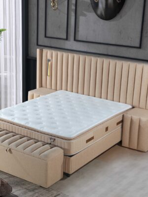 SAFIR KING Boxspringbett Komplettset mit Bettkasten